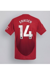 Fotbalové Dres Manchester United Christian Eriksen #14 Domácí Oblečení 2024-25 Krátký Rukáv